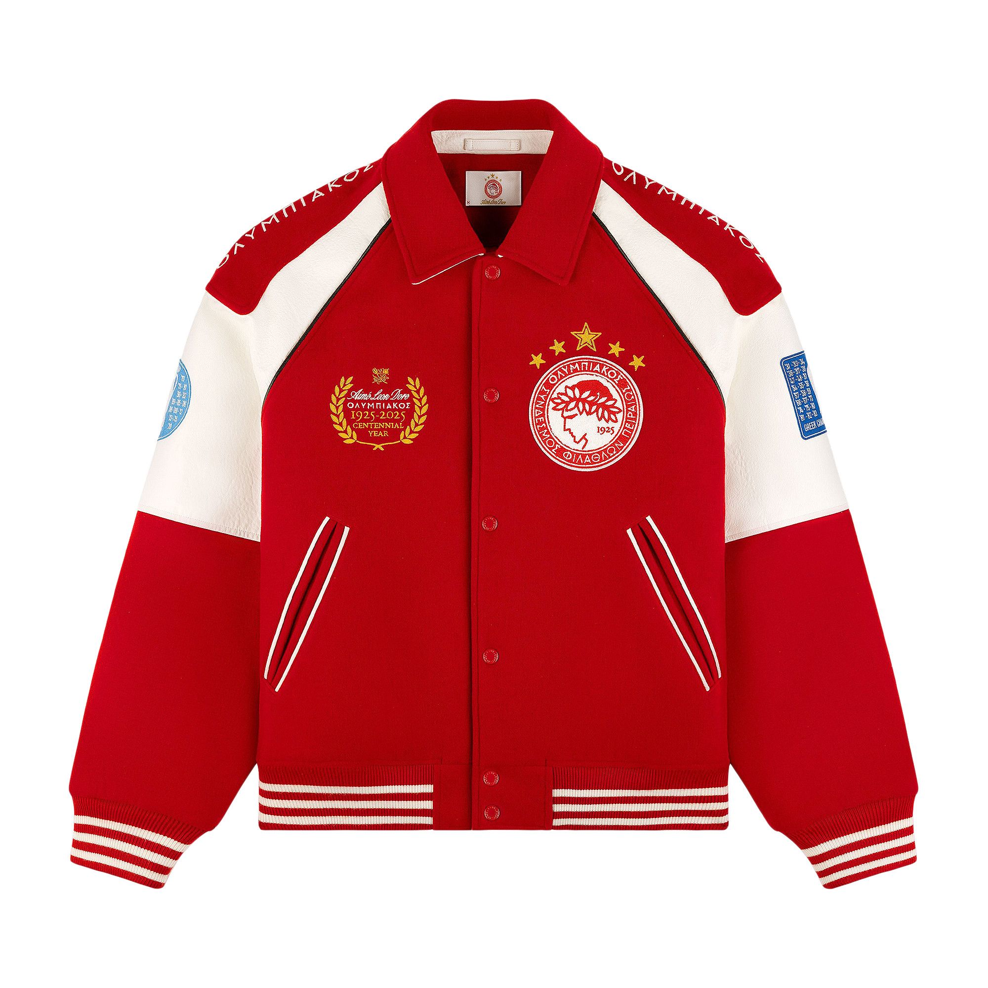 Buy Aimé Leon Dore x Olympiacos F.C. Varsity Jacket 'Adrenaline