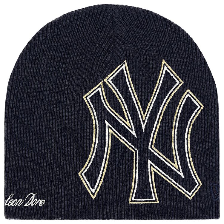 Aime Leon Dore x New York Yankees Embroidered Beanie Navy Blazer
