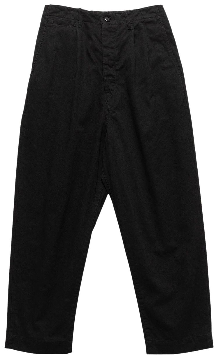 Kapital 7W Corduroy High Waisted Nime Pants Black