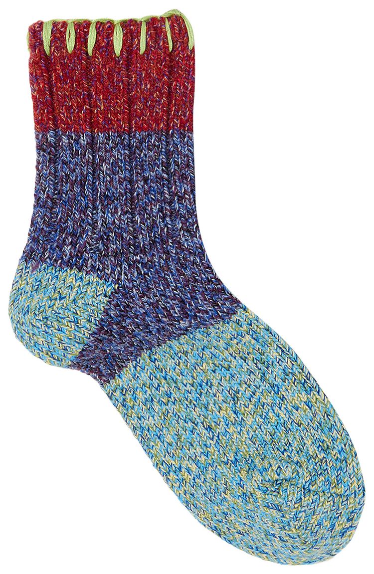 Kapital 56Yarns Wool Grandrelle Gogh Hobo Stitch Socks Light Blue