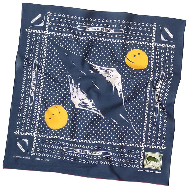 Kapital Fastcolor Selvedge Bandana Navy