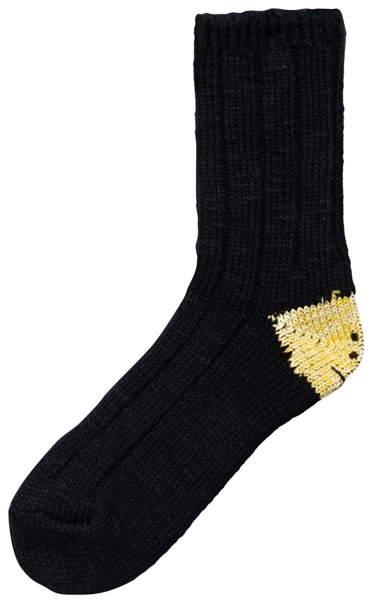 Kapital 56 Yarns MA 1 Rainbowy Happy Heel Socks Black