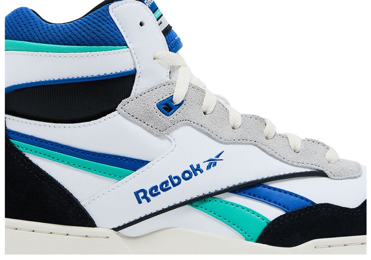 Reebok BB4000 2 Mid White Black Unleashed Green