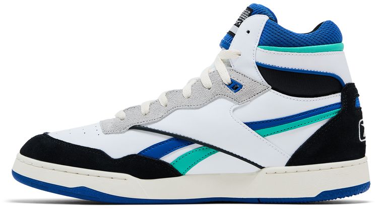 Reebok BB4000 2 Mid White Black Unleashed Green