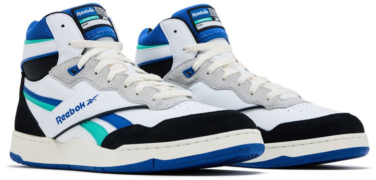 Reebok BB4000 2 Mid White Black Unleashed Green