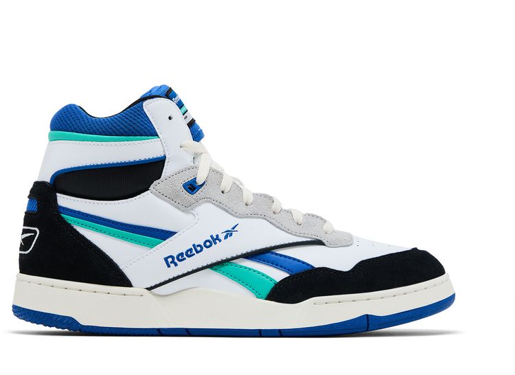 Reebok BB4000 2 Mid White Black Unleashed Green
