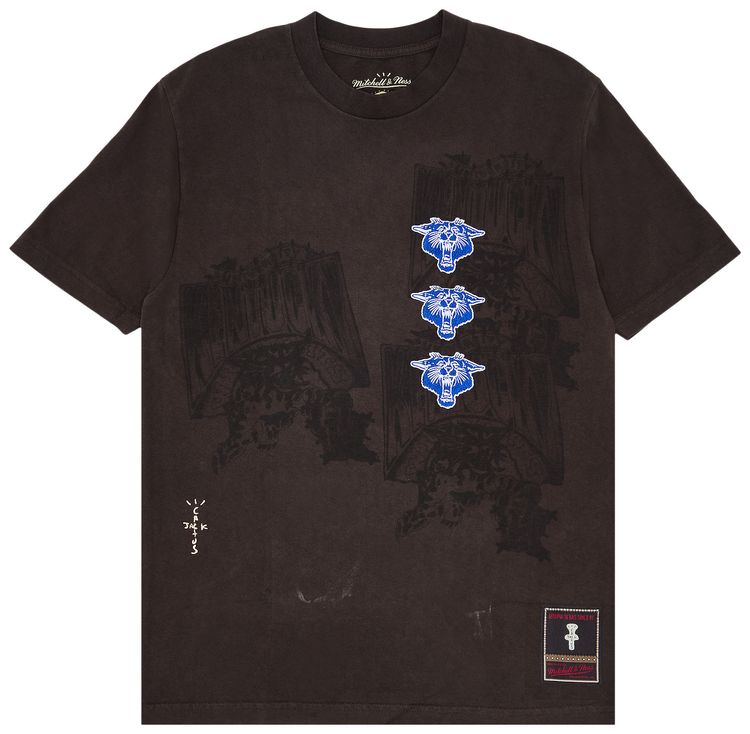 Cactus Jack by Travis Scott x Mitchell  Ness University Of Kentucky Seal Tee Brown