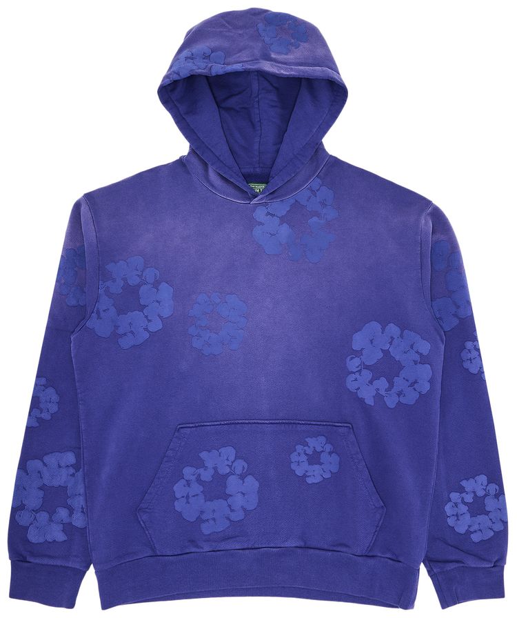 Denim Tears Mono Cotton Wreath Hoodie Washed Blue