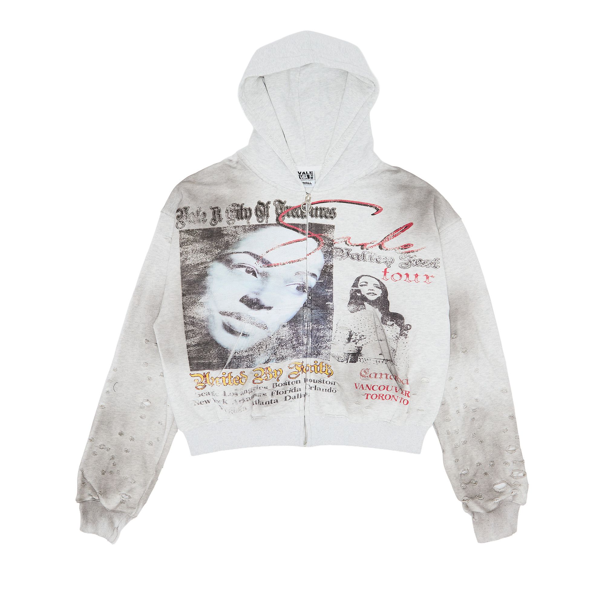 Buy Vale Forever Valley Fest Zip Up Hoodie 'Grey' - VALE 03 007 GY