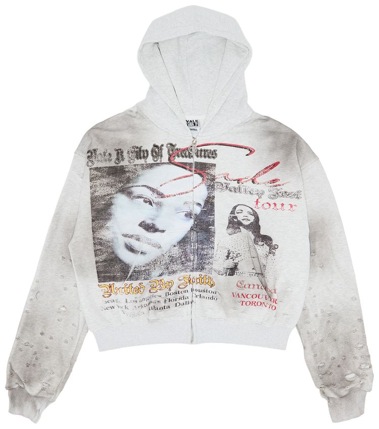 Vale Forever Valley Fest Zip Up Hoodie Grey