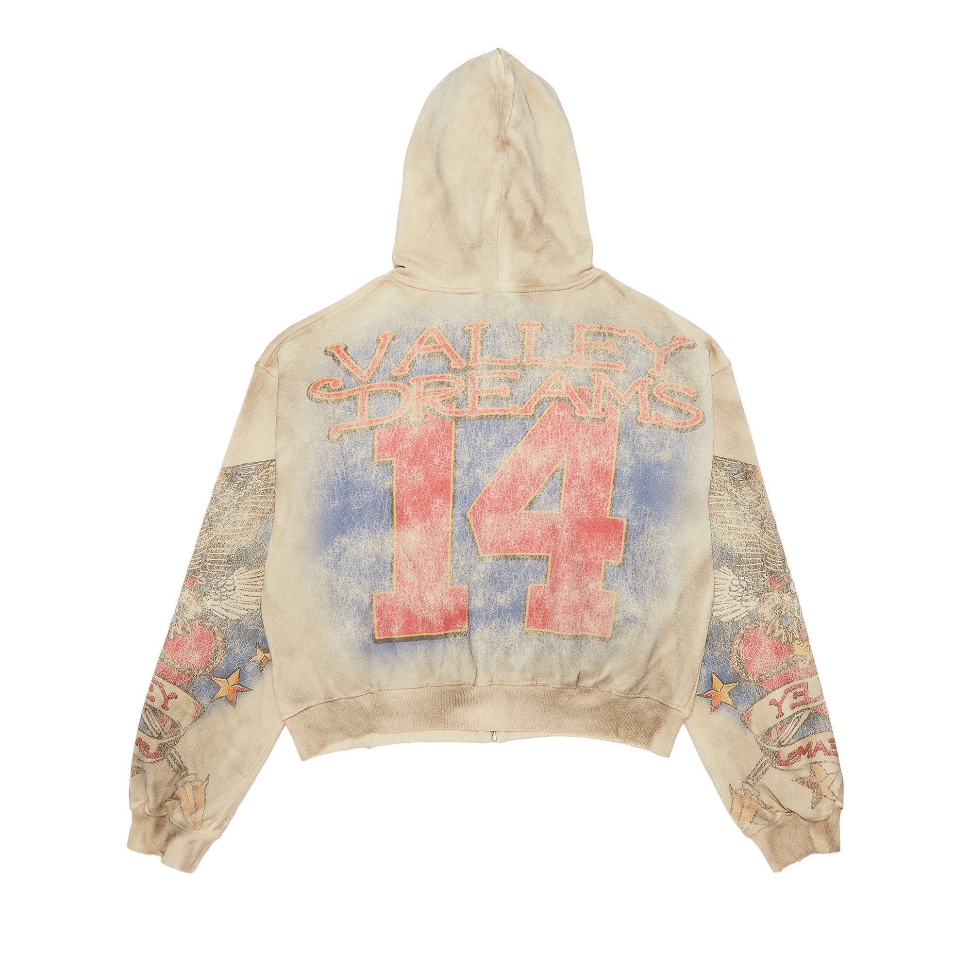 Buy Vale Forever Nostalgia Zip Up 'Tattered/Cream' - VALE 09 007