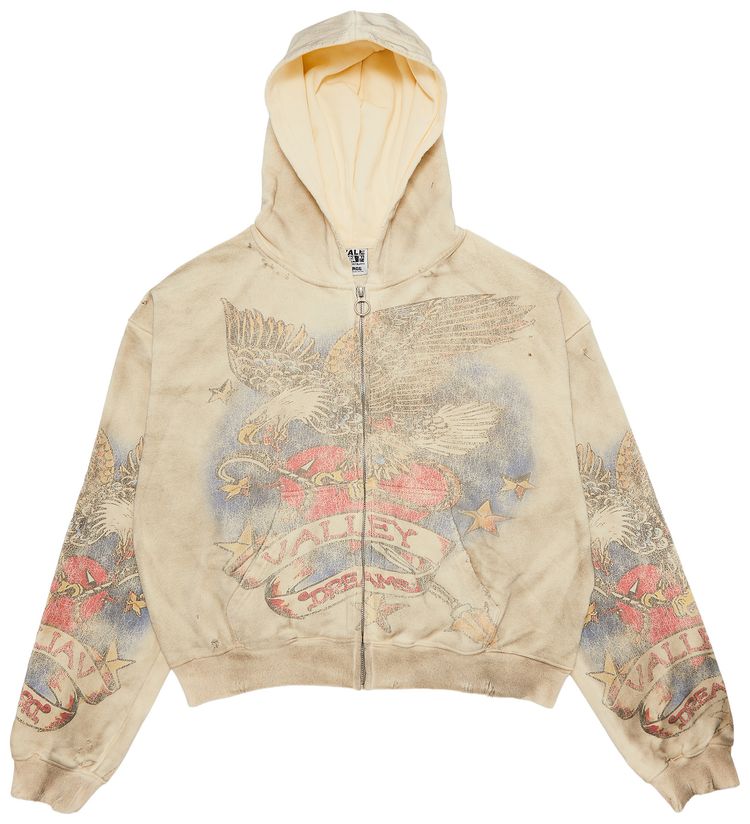 Vale Forever Nostalgia Zip Up TatteredCream