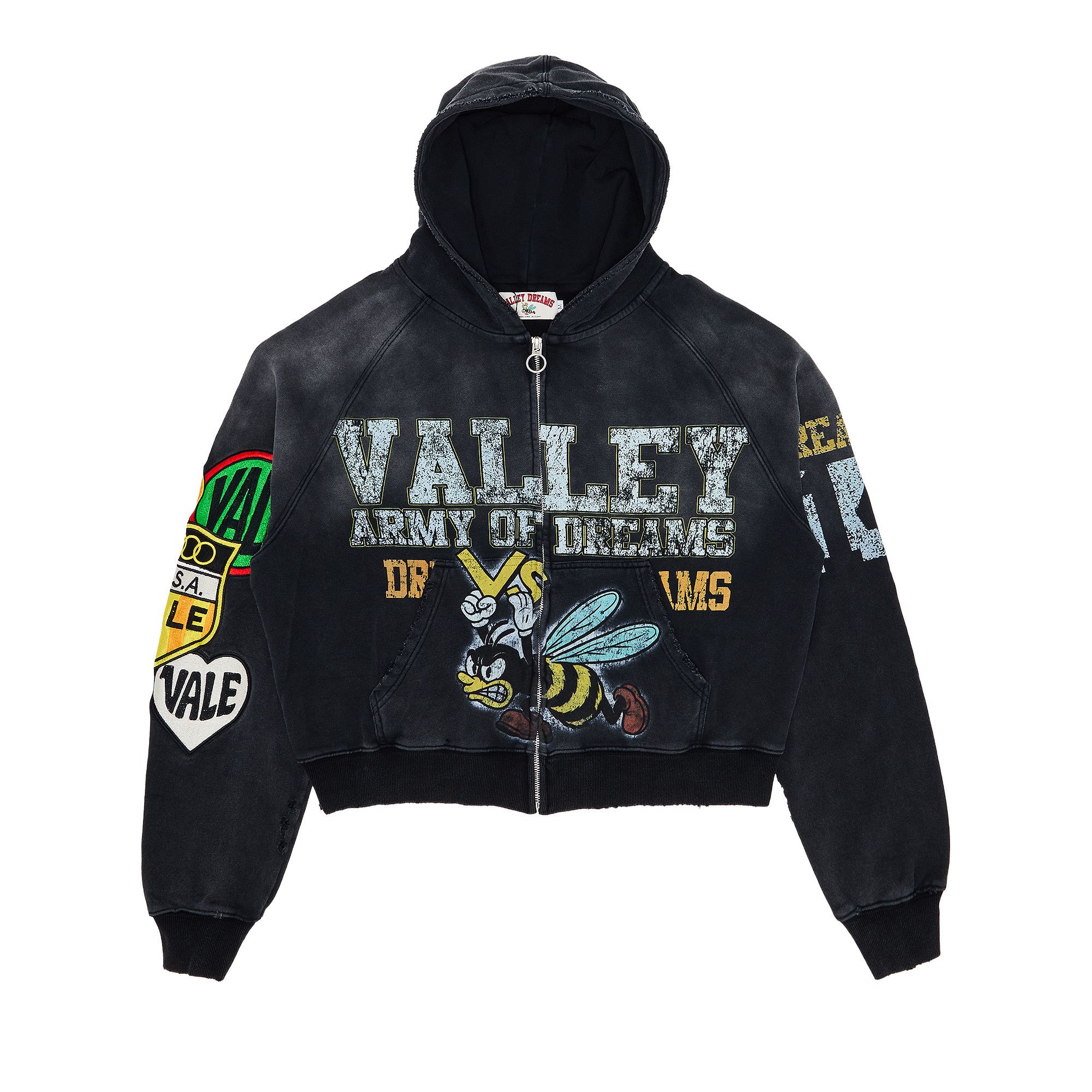 Buy Vale Forever Army Zip Up [] 'Black' - VALE 09 007 AZUB BK | GOAT
