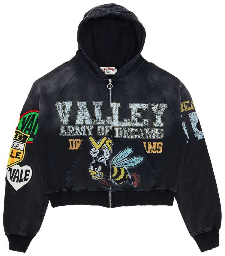 Vale Forever Army Zip Up  Black