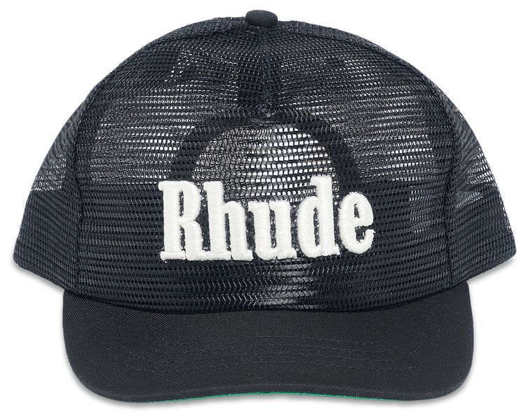 Rhude Logo Mesh Hat BlackWhite