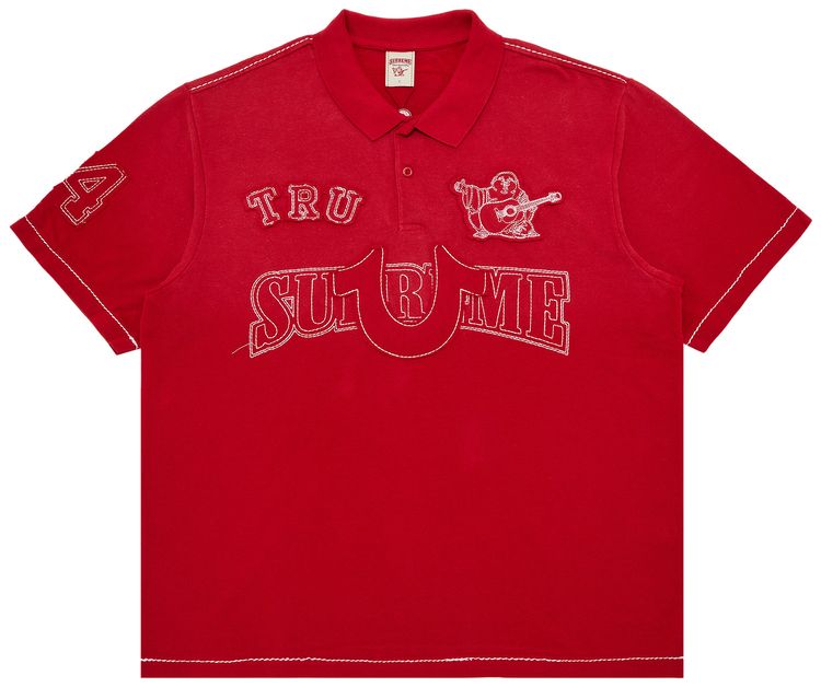 Supreme x True Religion Applique Polo Red