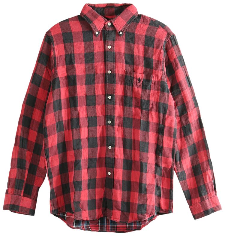 Polo Ralph Lauren Patchwork Shirt RedBlack