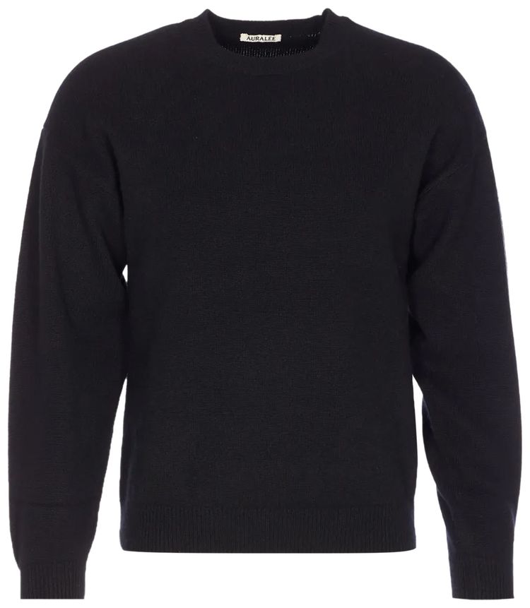 Auralee Baby Cashmere Knitwear Top Black