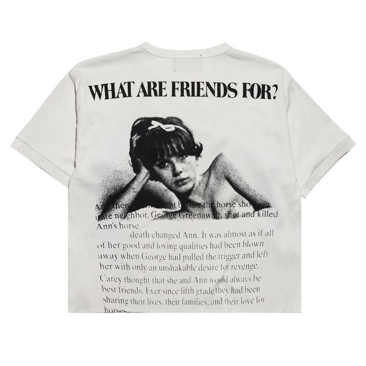 Enfants Riches Deprimes Flower Of Anger T Shirt Faded White