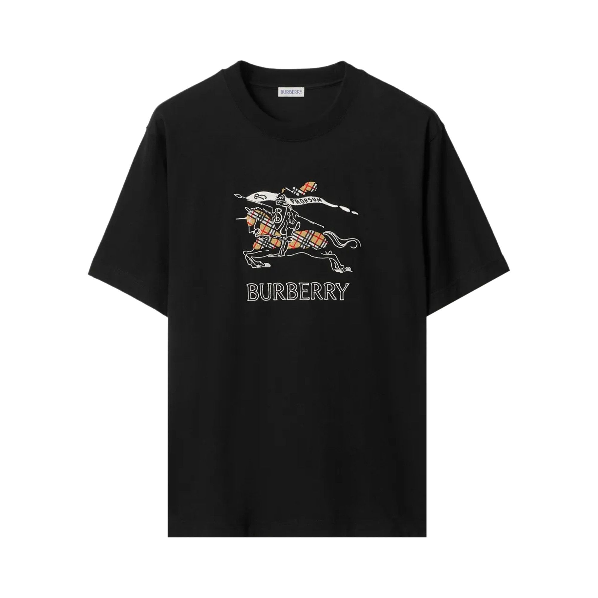 Buy Burberry Ryan Ekd Check T-Shirt 'Black' - 8121033 BLAC | GOAT