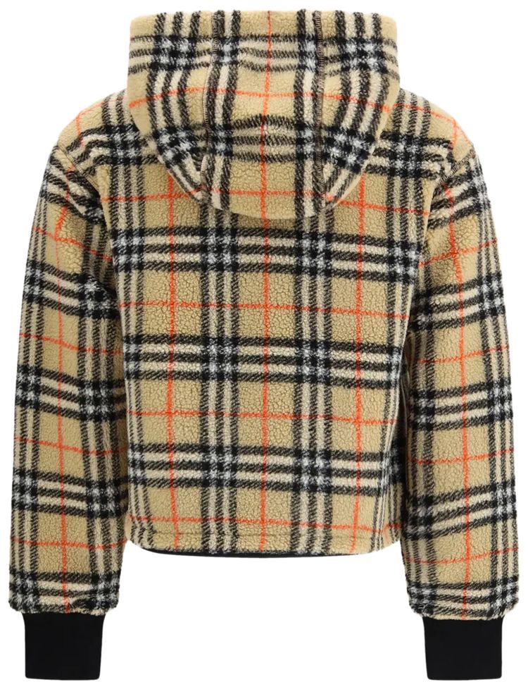 Burberry Fiona Check Jacket Sand