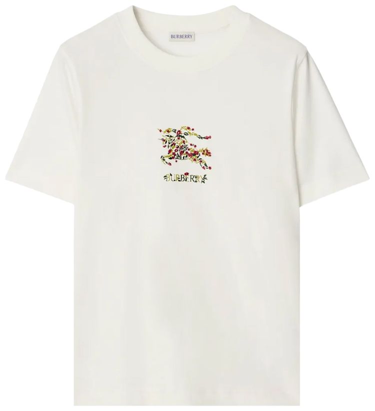 Burberry Frankie Ekd Flower T Shirt Chalk