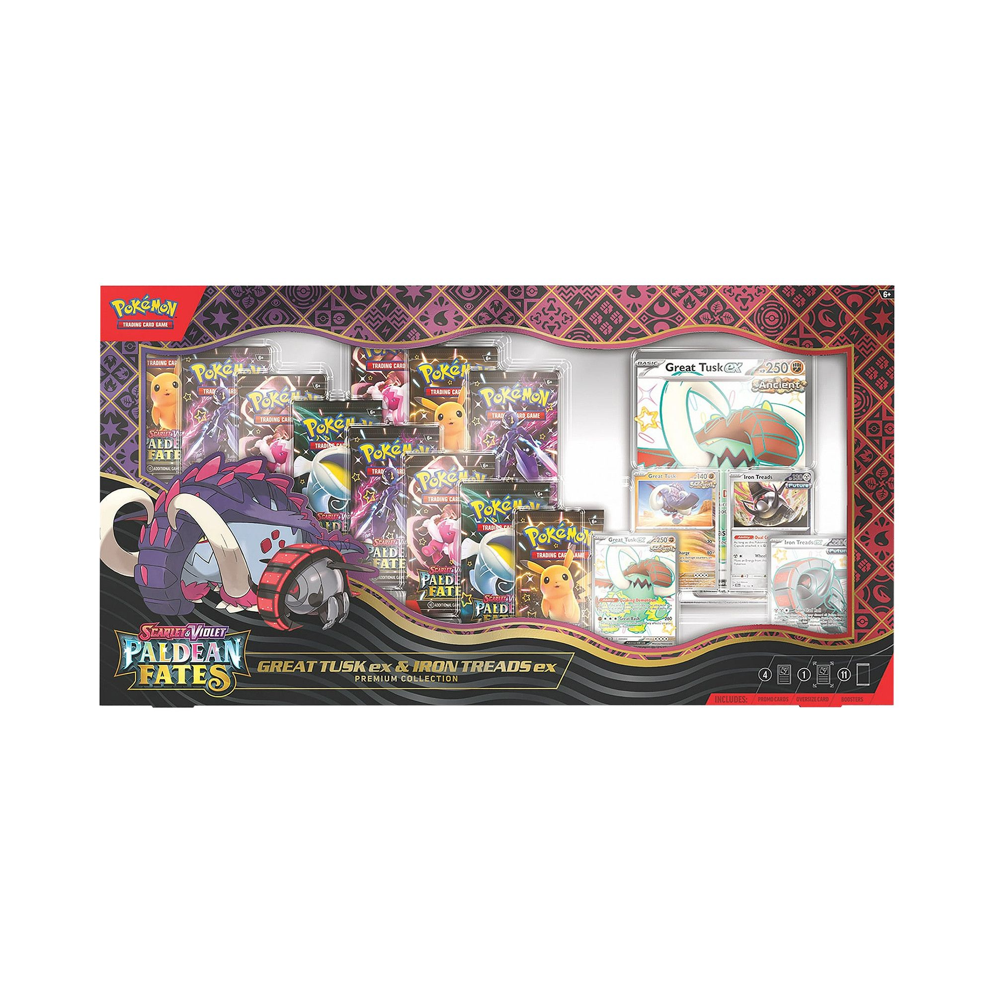 Buy Pokémon Scarlet & Violet Paldean Fates Great Tusk ex & Iron