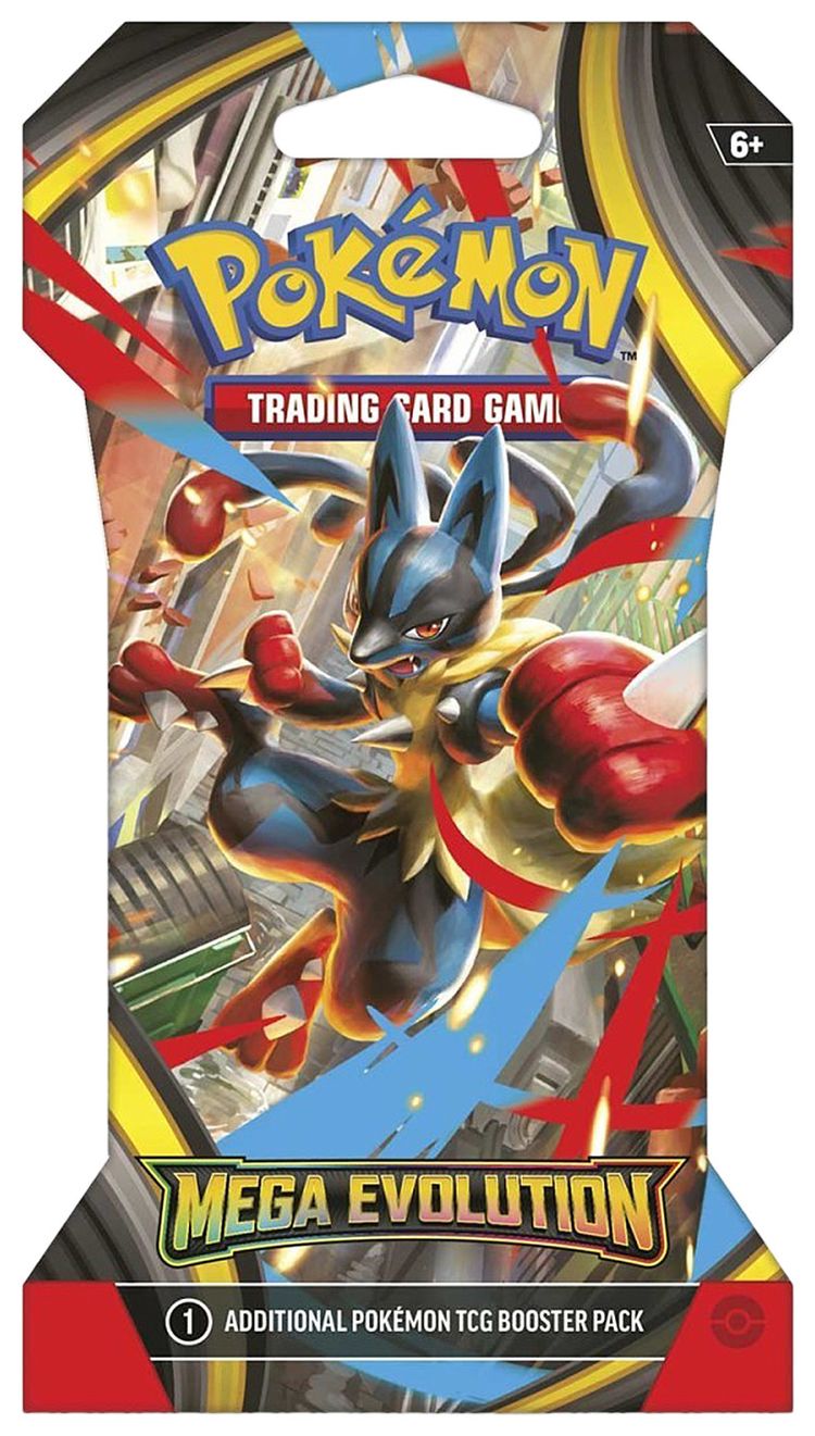 Pokemon Mega Evolution Sleeved Booster Pack Mega Lucario Artwork