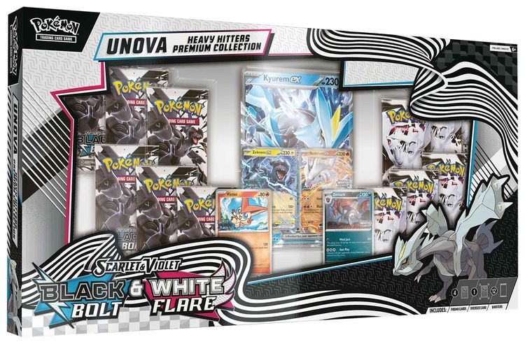 Pokemon Scarlet  Violet Black Bolt  White Flare Unova Heavy Hitters Premium Collection