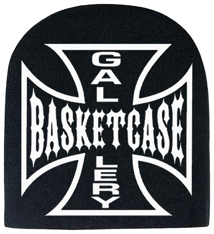Basketcase Gallery Choppers Skully Beanie Black