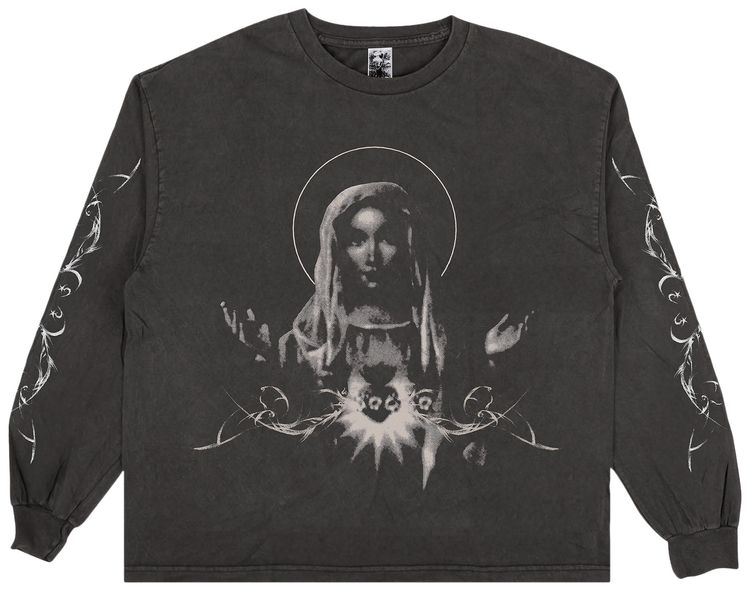 Basketcase Gallery Mary A Long Sleeve T Shirt Black