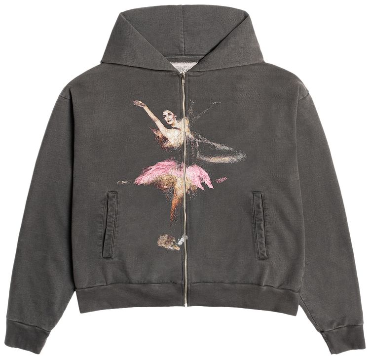 Basketcase Gallery Ballet A Vintage Zip Up Vintage Black