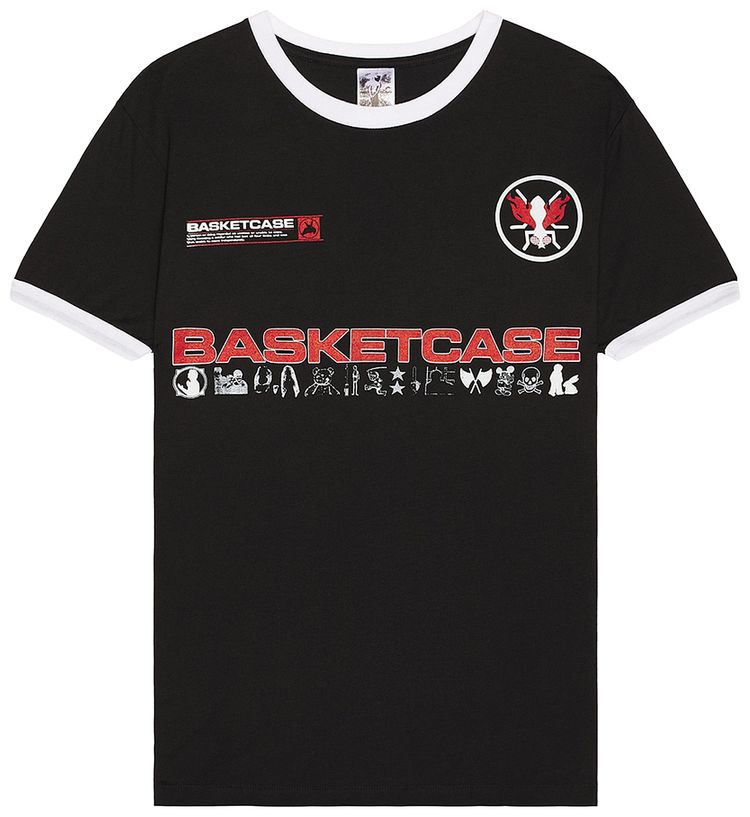 Basketcase Gallery Computer A Ringer T Shirt Black