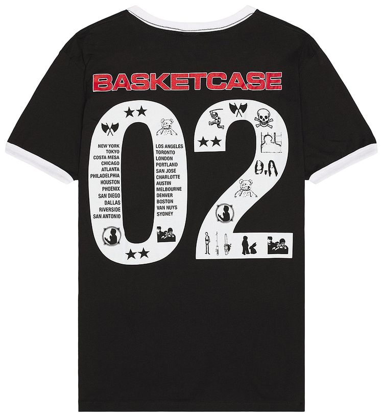 Basketcase Gallery Computer A Ringer T Shirt Black