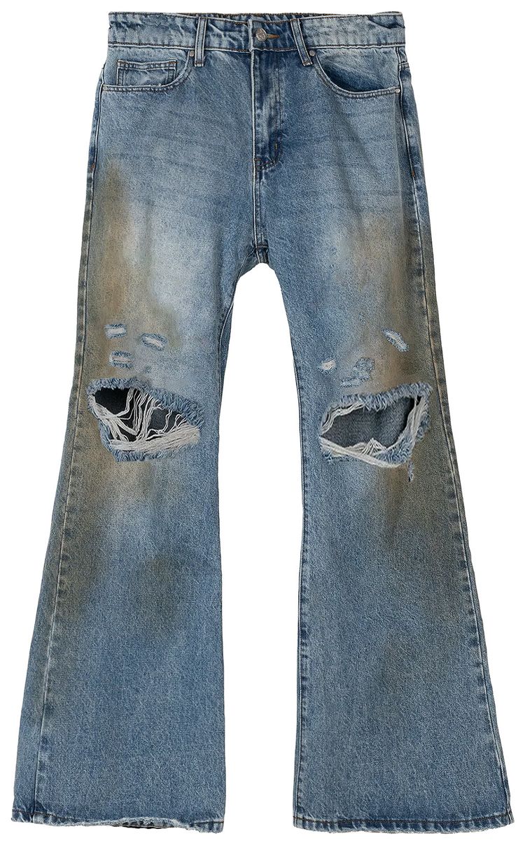 Basketcase Gallery LAX Blow Out Flair Denim Mud Wash
