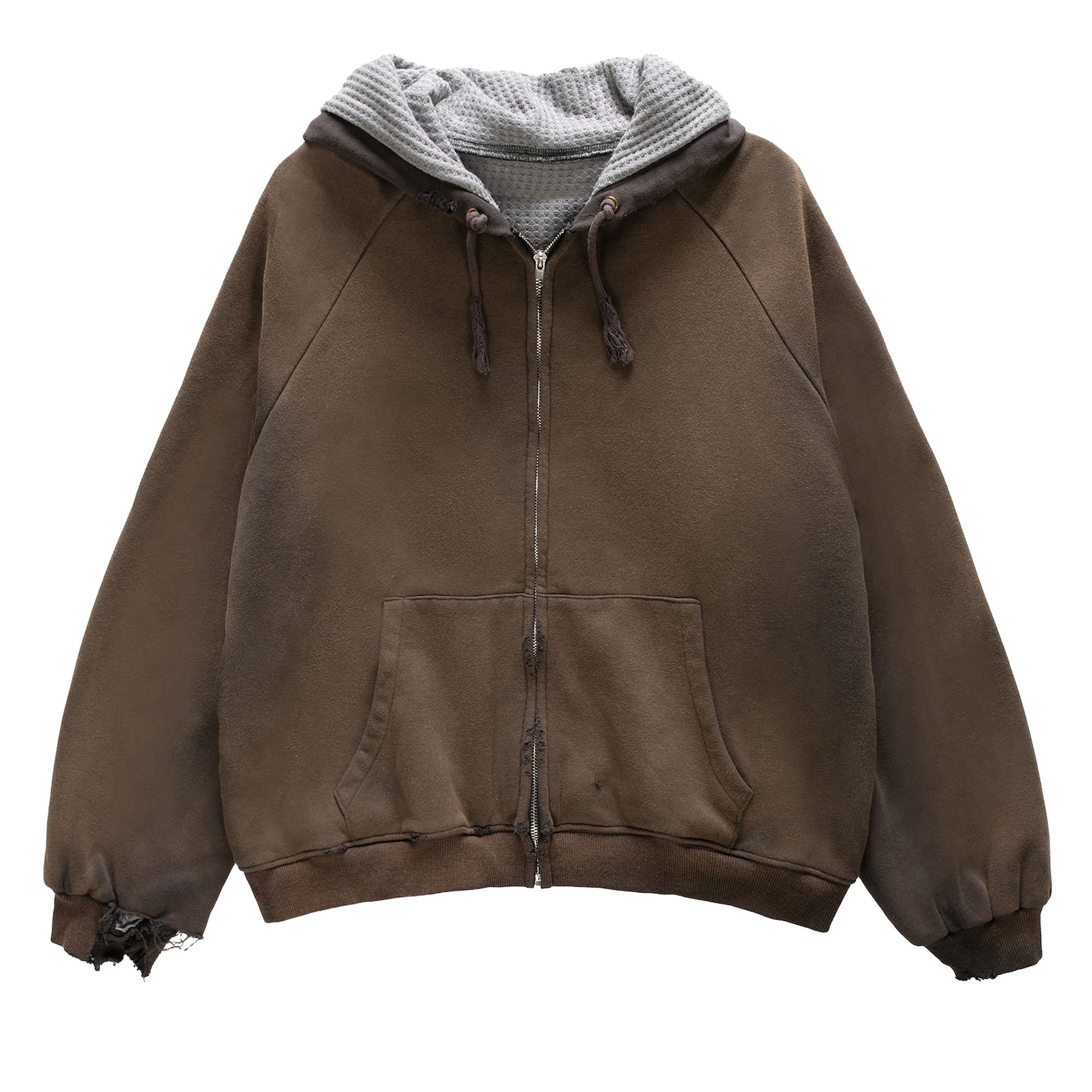 Buy Basketcase Gallery Hench Thermal Lined Hoodie 'Brown' - 12784