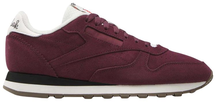 Reebok Classic Leather Black CherryChalkBlack