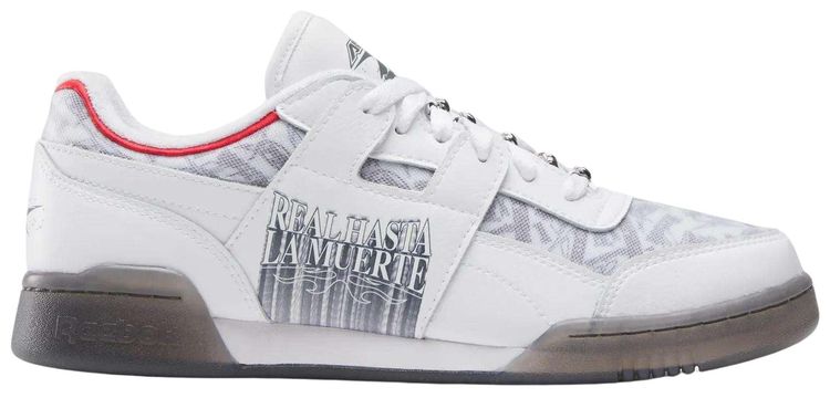 Anuel AA x Reebok Workout Plus WhiteWhiteGrey