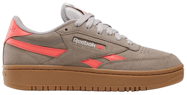 Reebok Wmns Club C Double Revenge Gritty GreySunset CoralGum