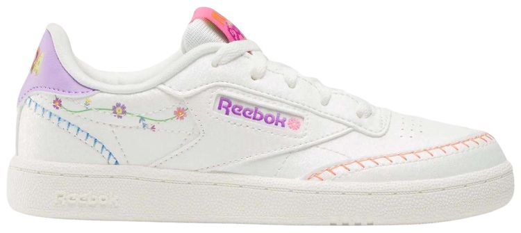 Dora x Reebok Club C Little Kid ChalkChalkDigital Purple