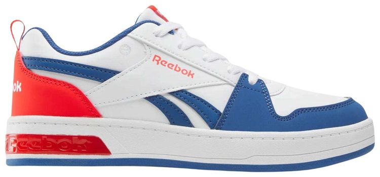 Reebok Royal Prime Step N Flash Little Kid WhiteTwilight BlueEnergy Red
