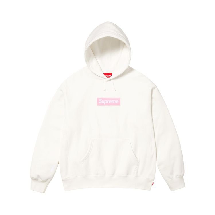 Supreme Box Logo Hooded Sweatshirt White