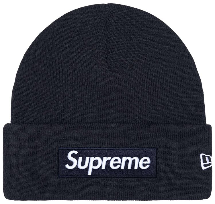 Supreme New Era Box Logo Beanie Navy