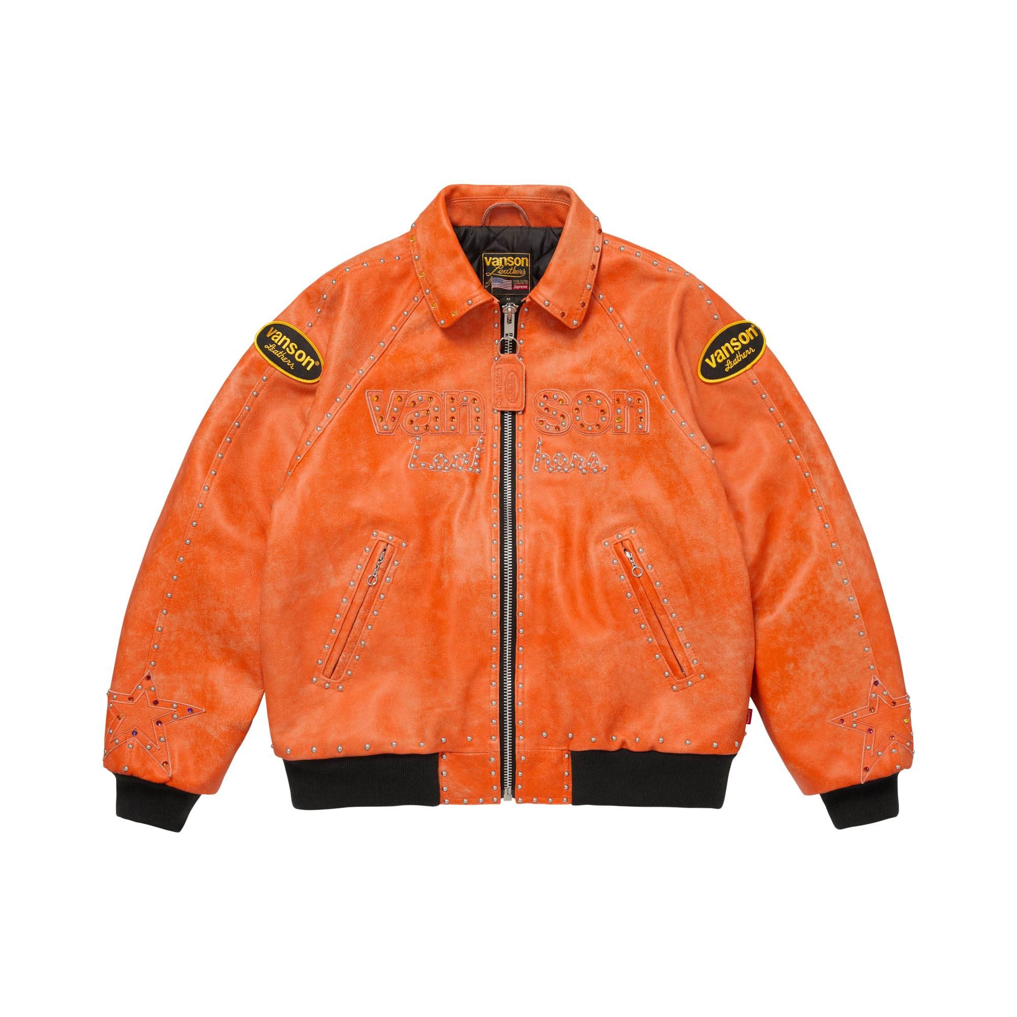 みかん　supreme アウター Buy Supreme x Vanson Leathers x B.B. Simon Jacket 'Orange
