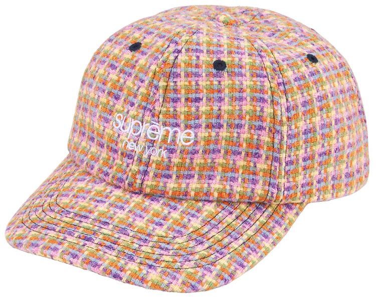Buy Supreme Harris Tweed 6-Panel 'Yellow' - FW25H118 YELLOW | GOAT