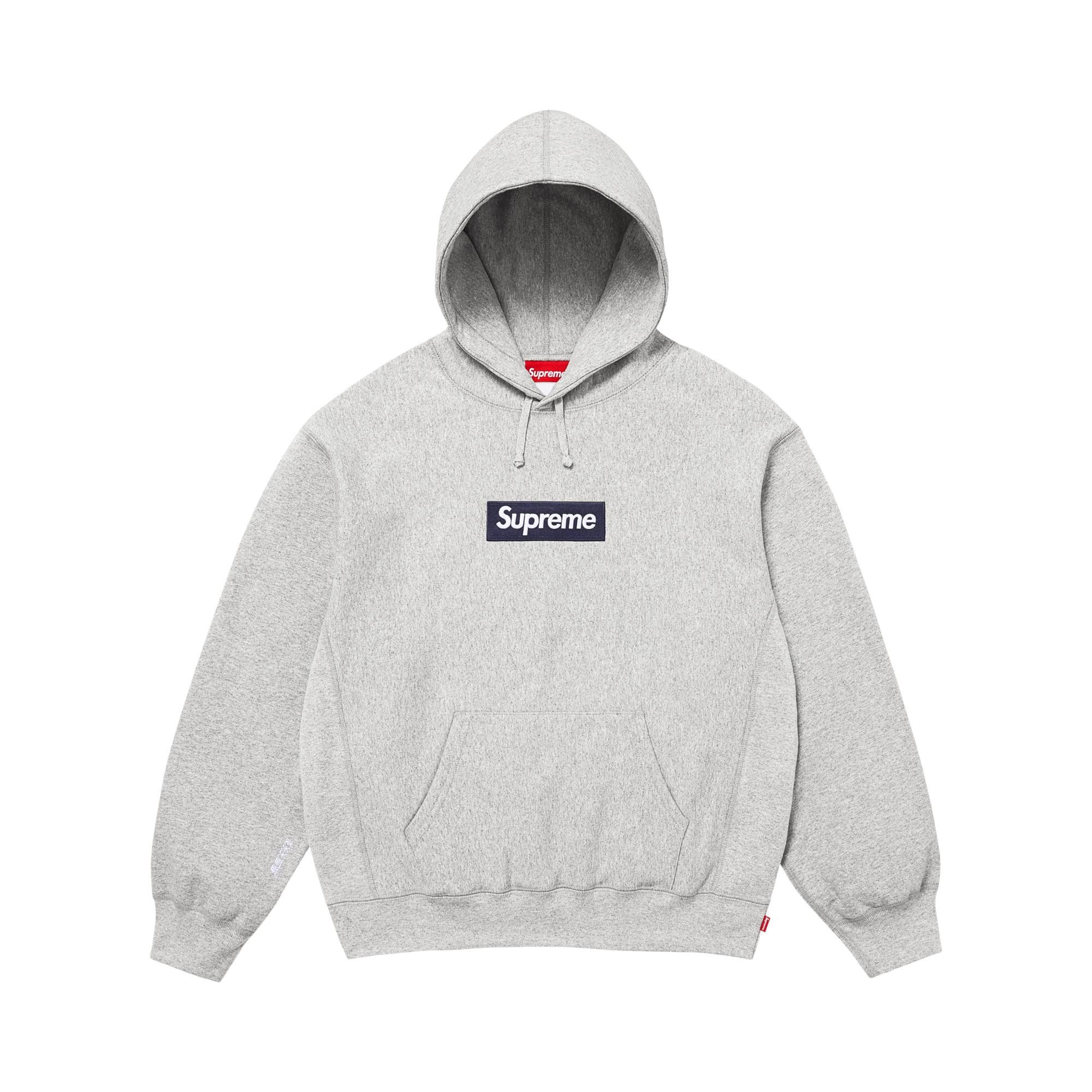 Buy Supreme Box Logo Hooded Sweatshirt 'Heather Grey' - FW25SW14