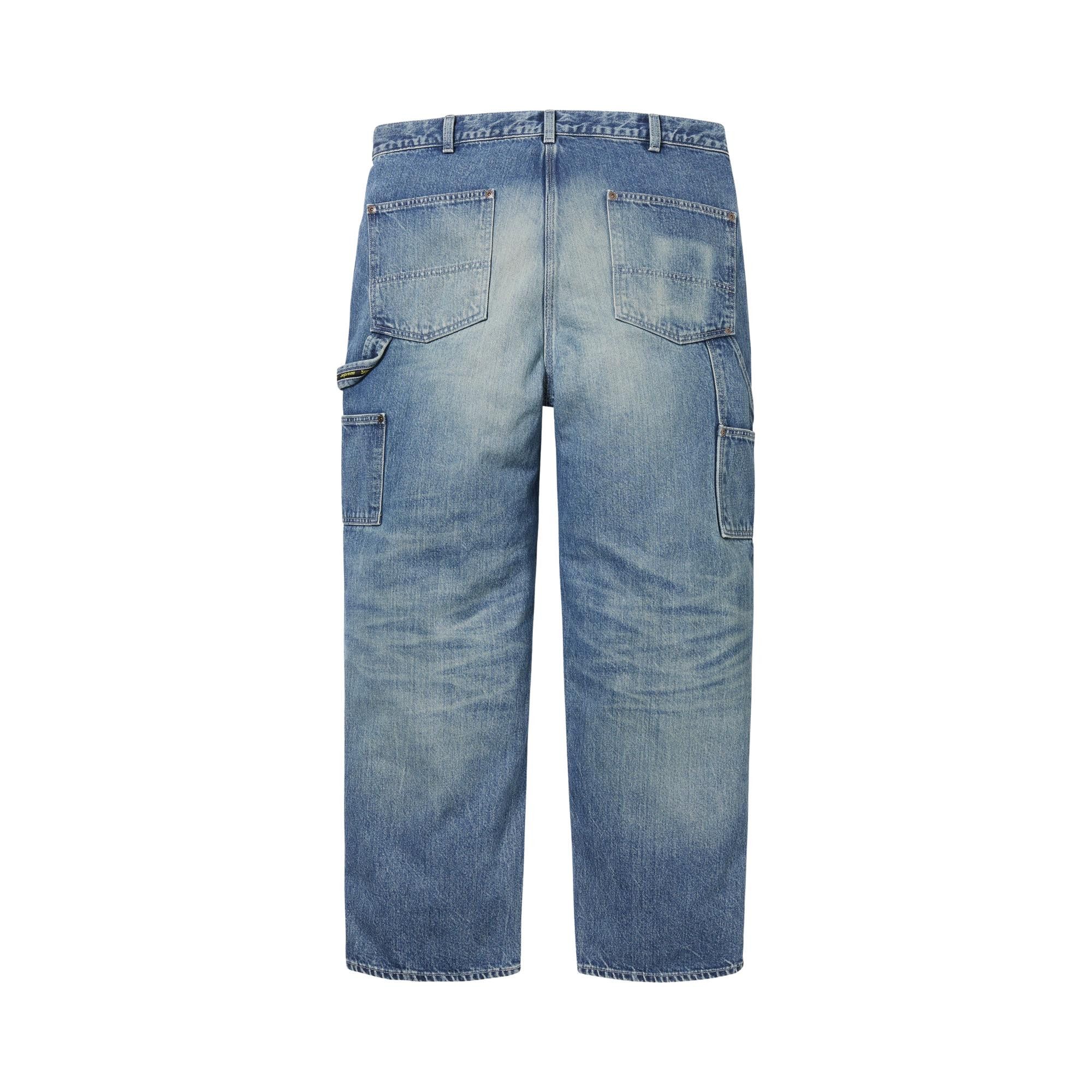 Buy Supreme Worn Double Knee Denim Painter Jean 'Washed Indigo