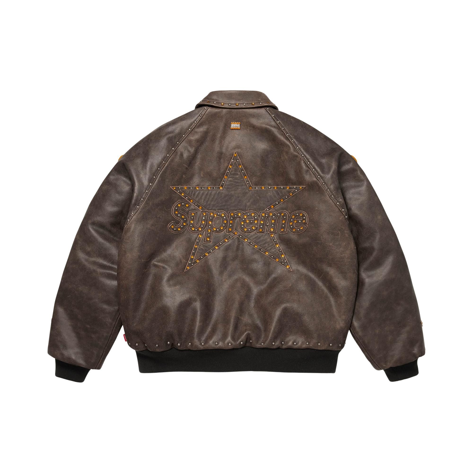 Buy Supreme x Vanson Leathers x B.B. Simon Jacket 'Brown