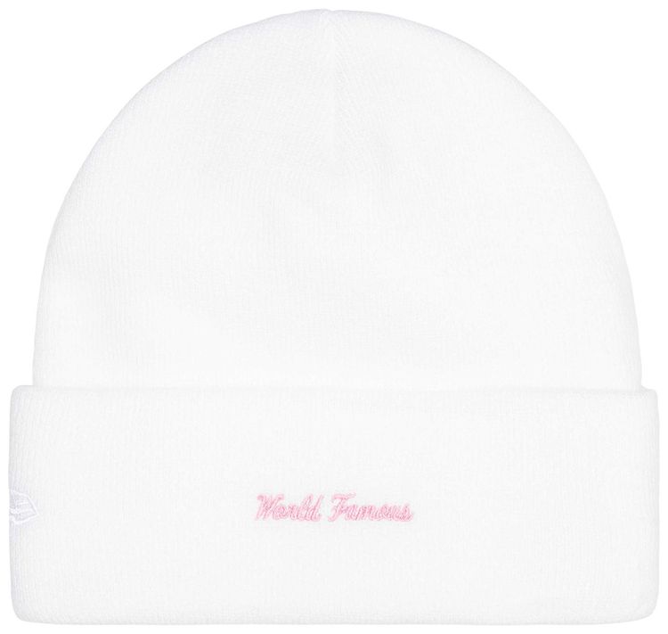 Supreme New Era Box Logo Beanie White