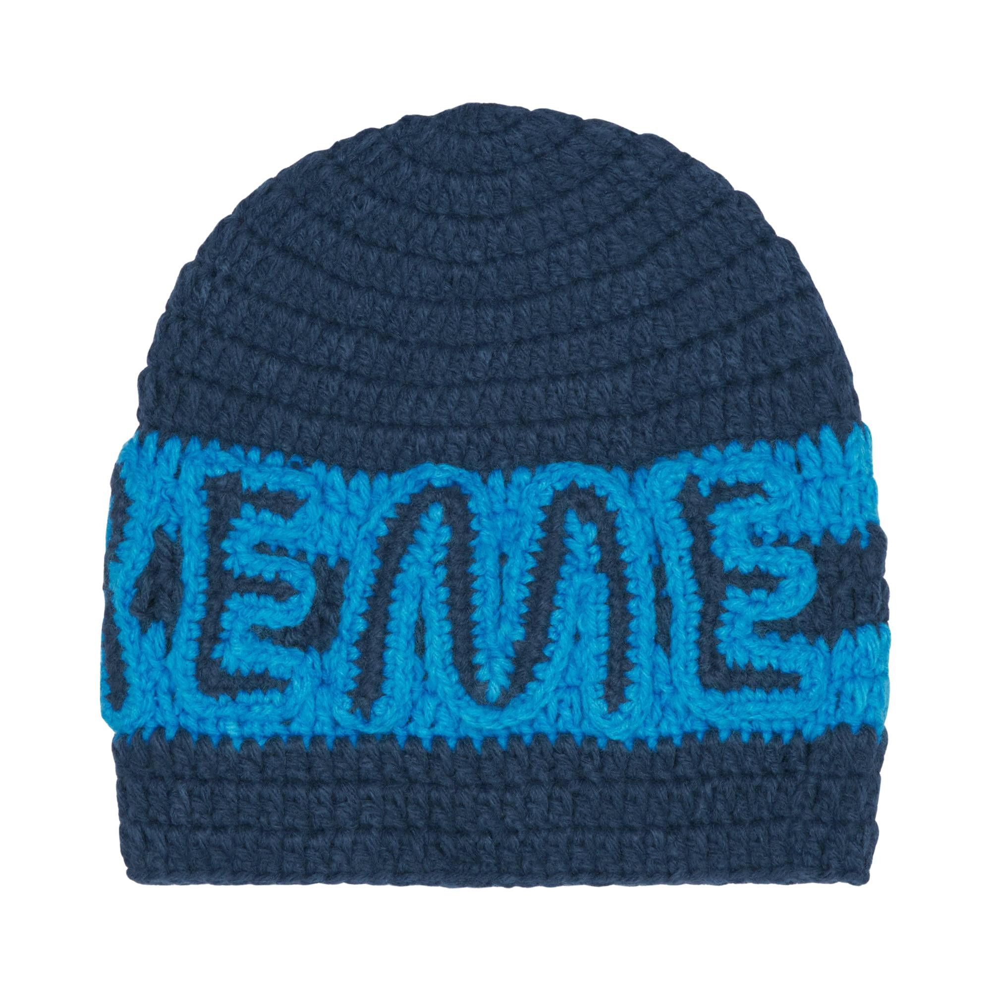 Buy Supreme Crochet Logo Beanie 'Navy' - FW25BN46 NAVY | GOAT